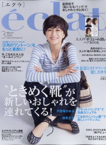 『eclat 2022年3月号』別冊大人の”ボリューム出し”ヘアBOOKにご紹介いただきましたのイメージ